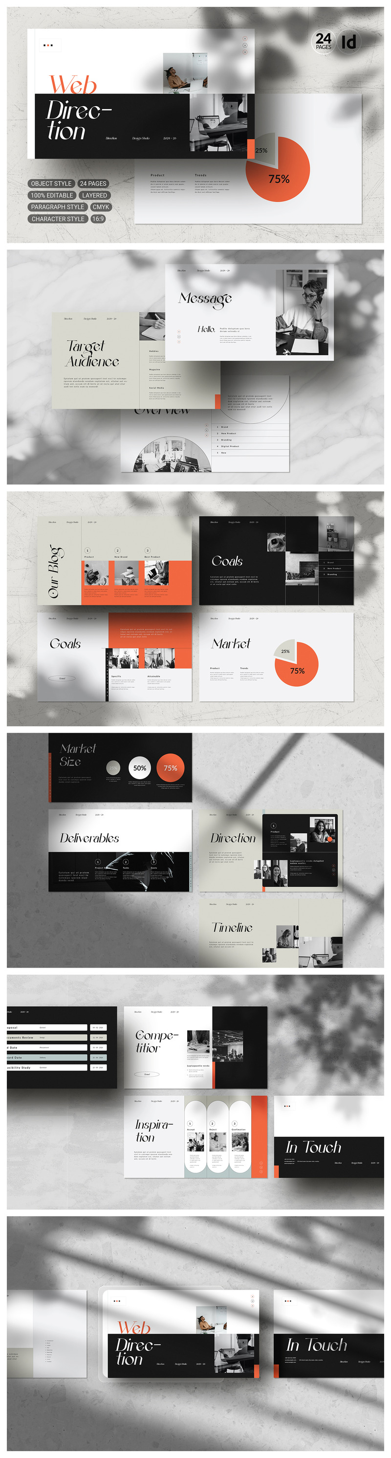 Web Direction Template (Indd) - Features Image 1