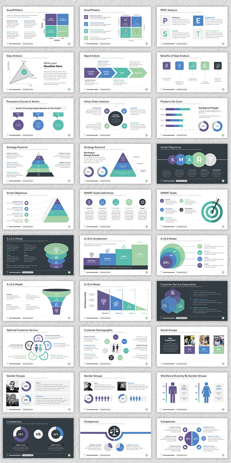 Tactical Marketing Plan Google Slides Template - Features Image 3