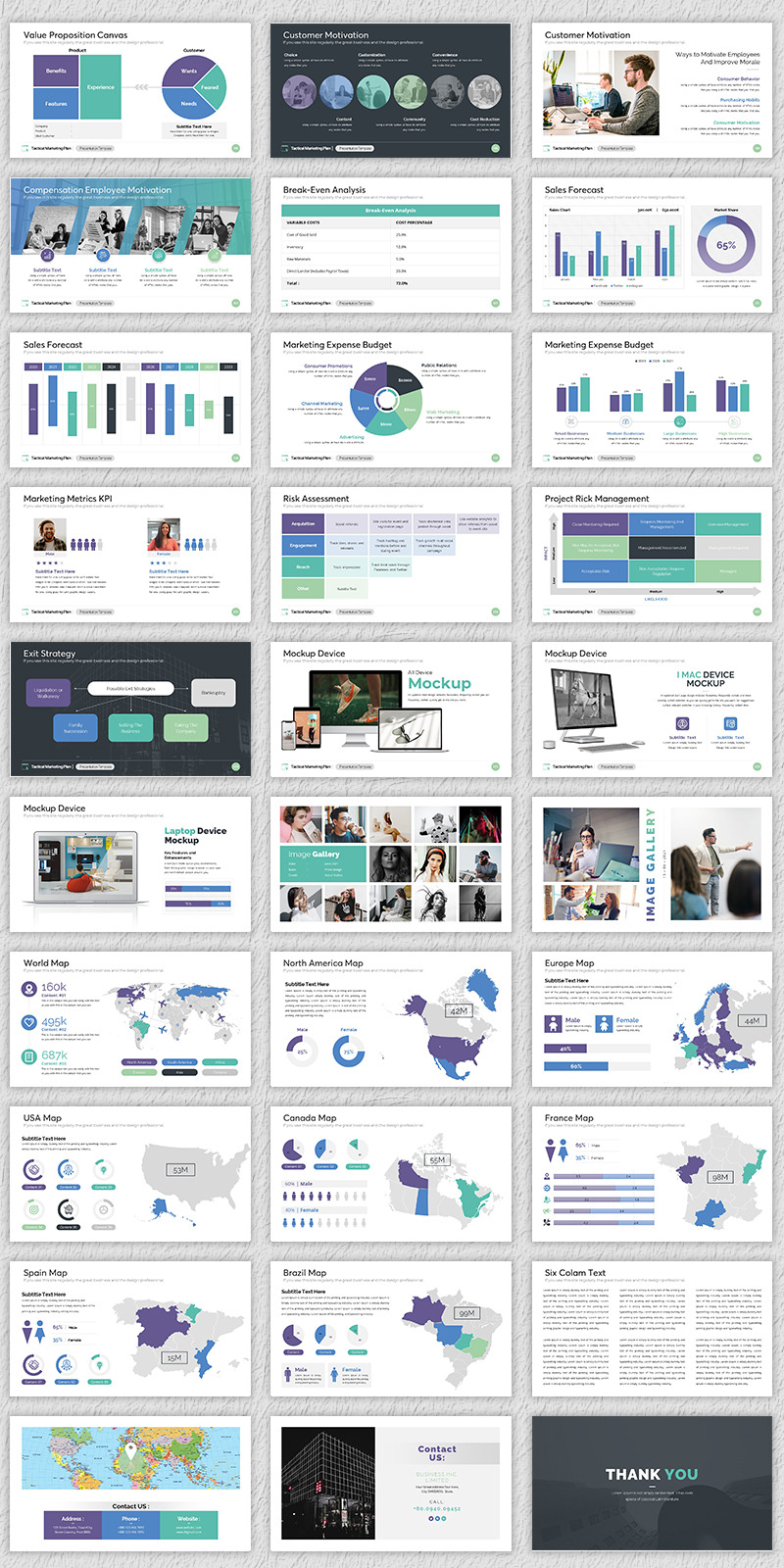 Tactical Marketing Plan Google Slides Template - Features Image 4