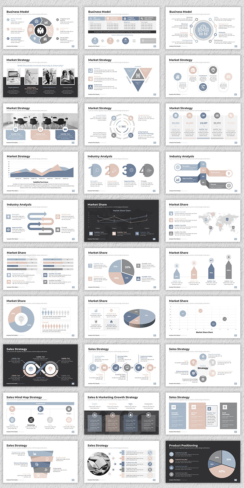 Pitch Deck Presentation Bundle - Features Image 3