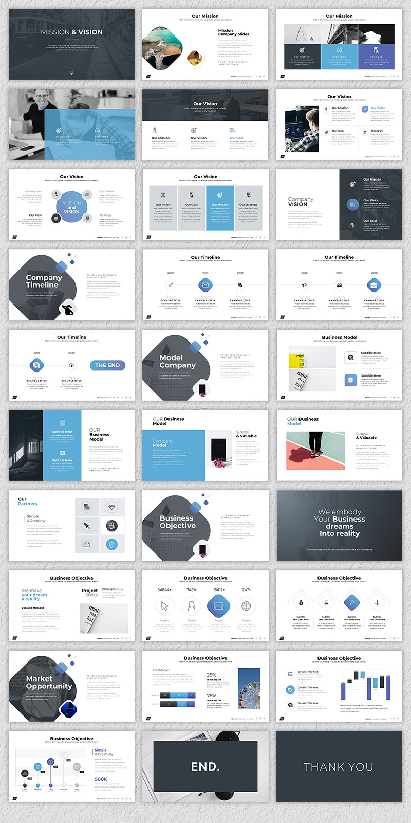 Minimal presentation Keynote mall - Features Image 2