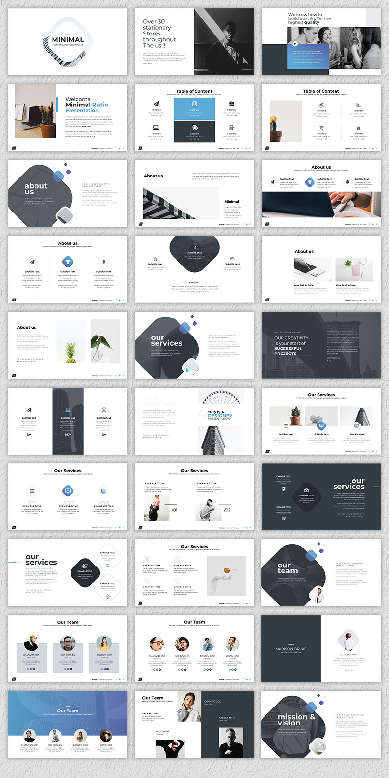 Minimal presentation Keynote mall - Features Image 1