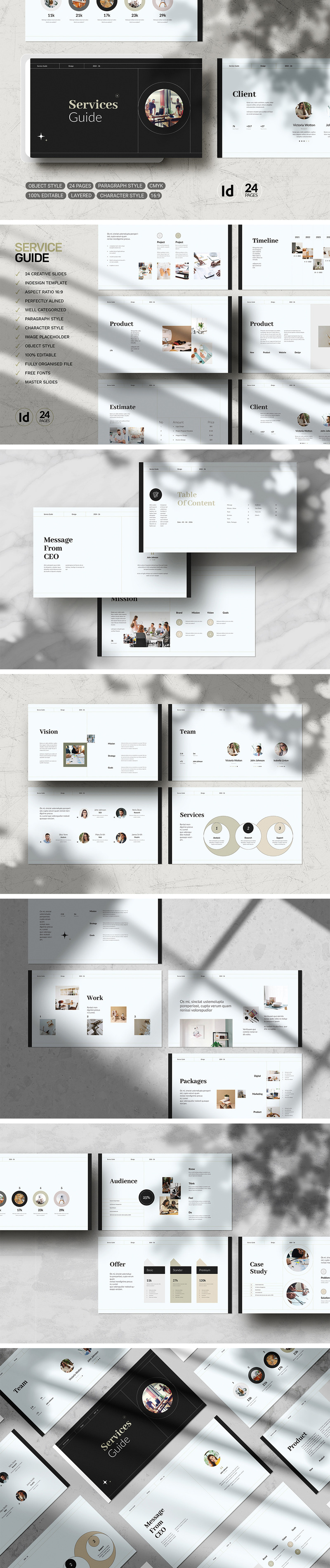 Services Guideline Template | InDesign - Features Image 1