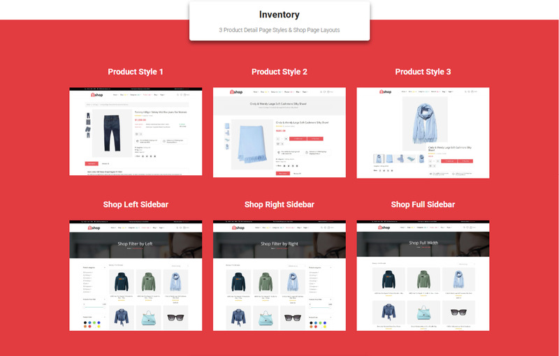 Bshop – Multifunktionellt WooCommerce WordPress-tema - Features Image 2