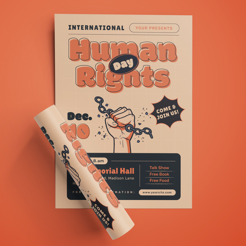 Human Rights Flyer Template - Features Image 1