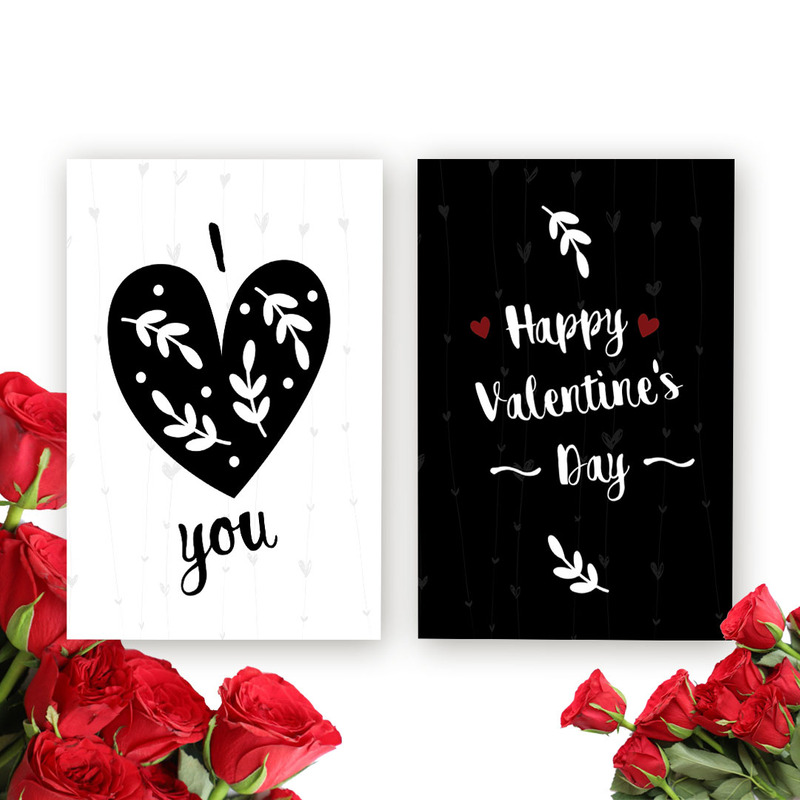 Valentin-napi üdvözlőlap - Vállalati-azonosság sablon - Features Image 1