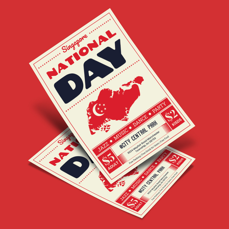 Flyer de la fête nationale de Singapour - Caractéristiques de l’image 1