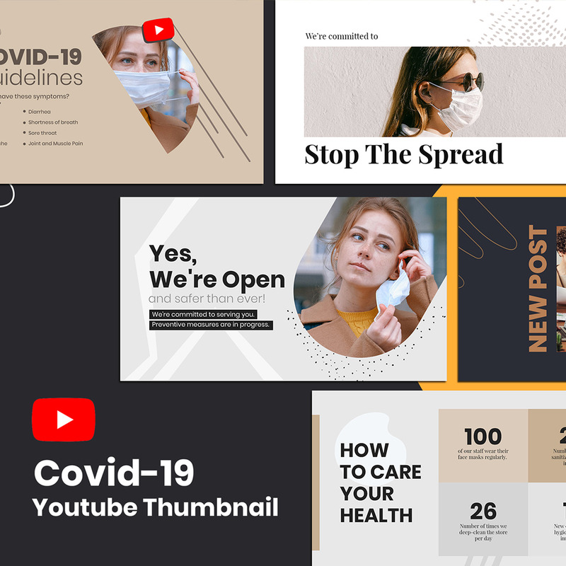 Covid-19 Youtube Thumbnail Banner - Features Image 1