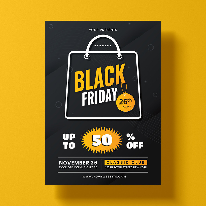 Attractive Black Friday Flyer - Features Image 1