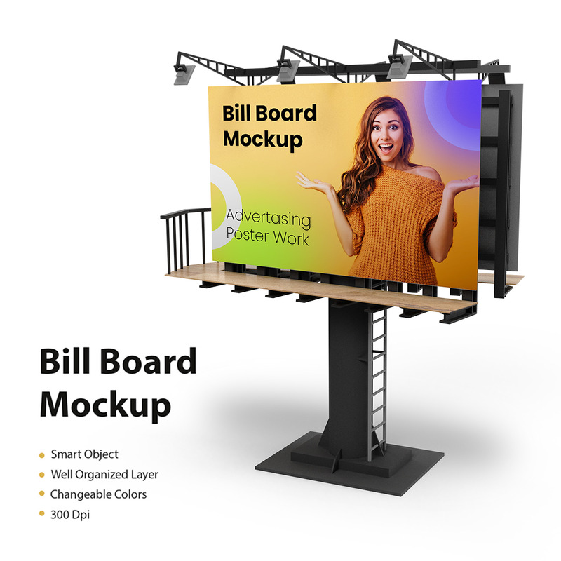 Bill Board Mockup PSD Template - Features Image 1