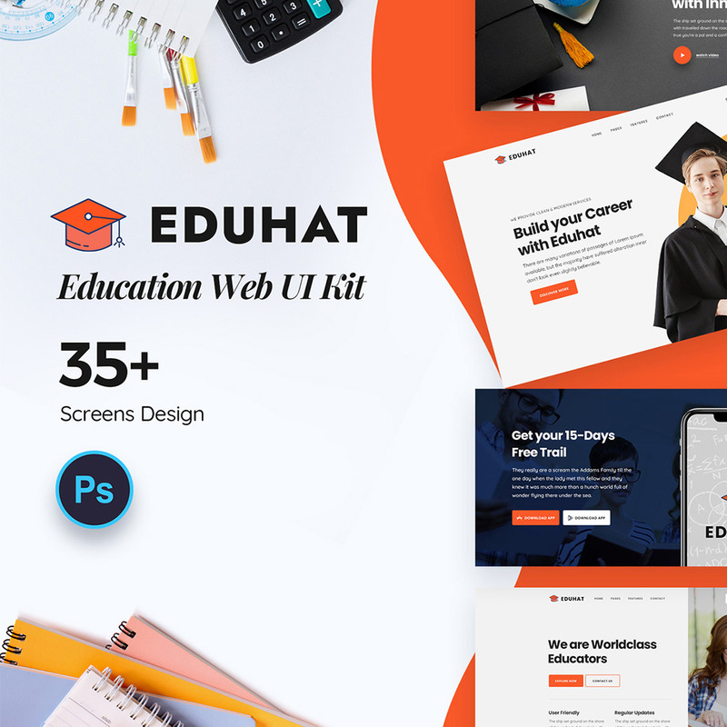 Eduhat Education Web Ui Kit - Features Image 1