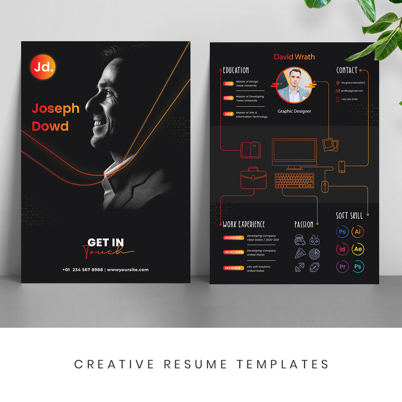 Creative Professional Resume Template - Features Image 1