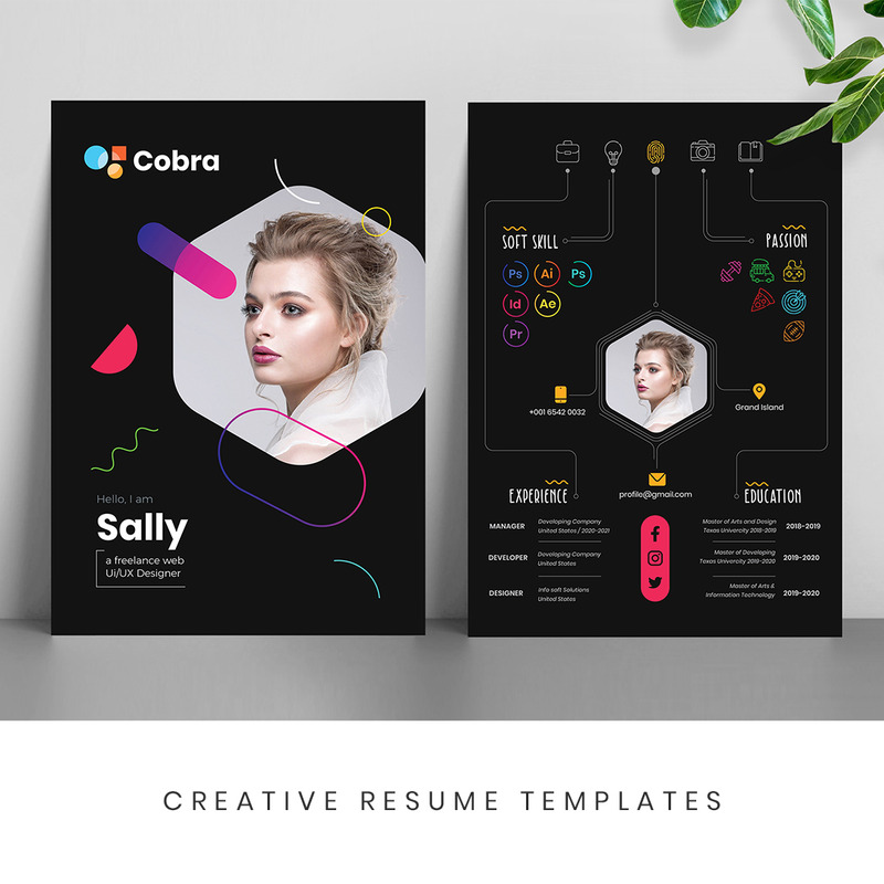 Minimal CV Resume Template - Features Image 1