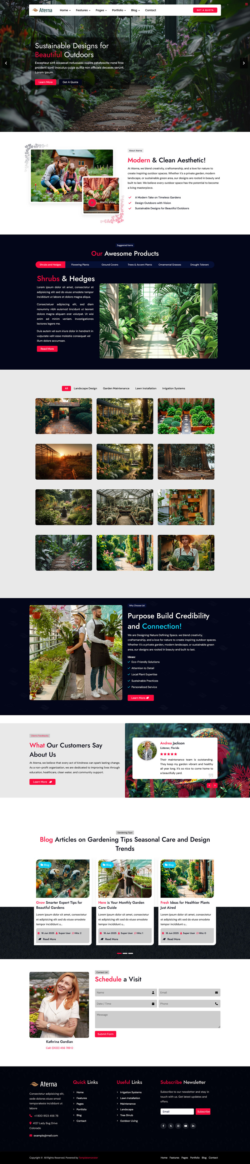 Aterna景观设计和园艺Joomla模板 - Features Image 2