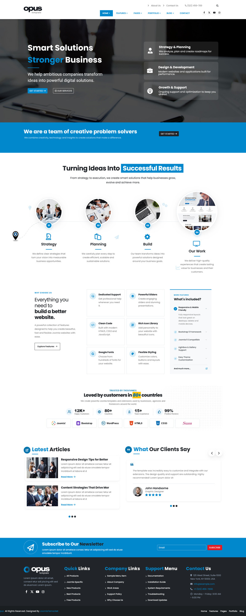 Opus İşletme Şirketi Joomla Şablonu - Özellik görseli 1