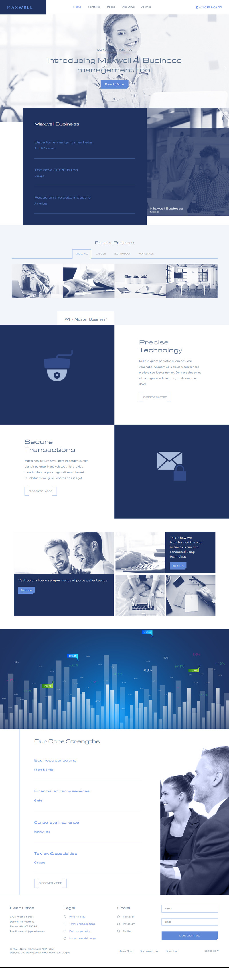 Maxwell Business Joomla Template - Features Image 1