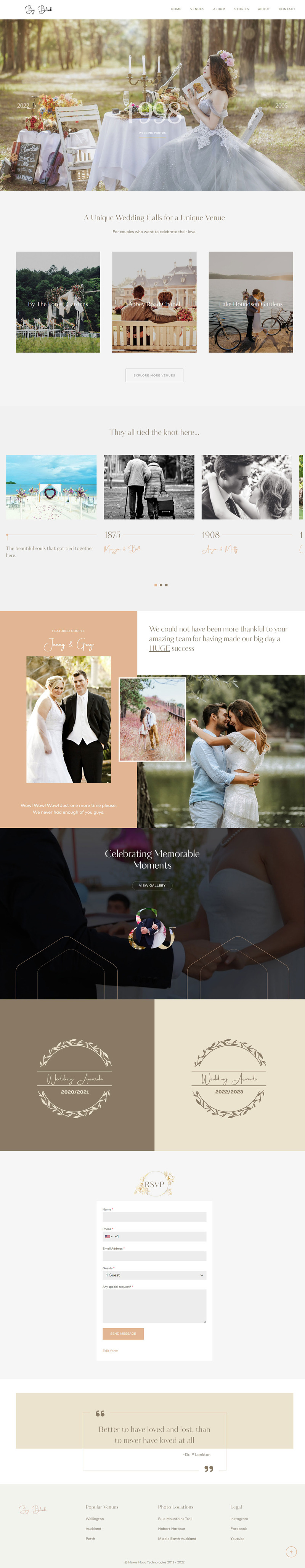 By Blink Wedding WordPress Theme - Features Image 1
