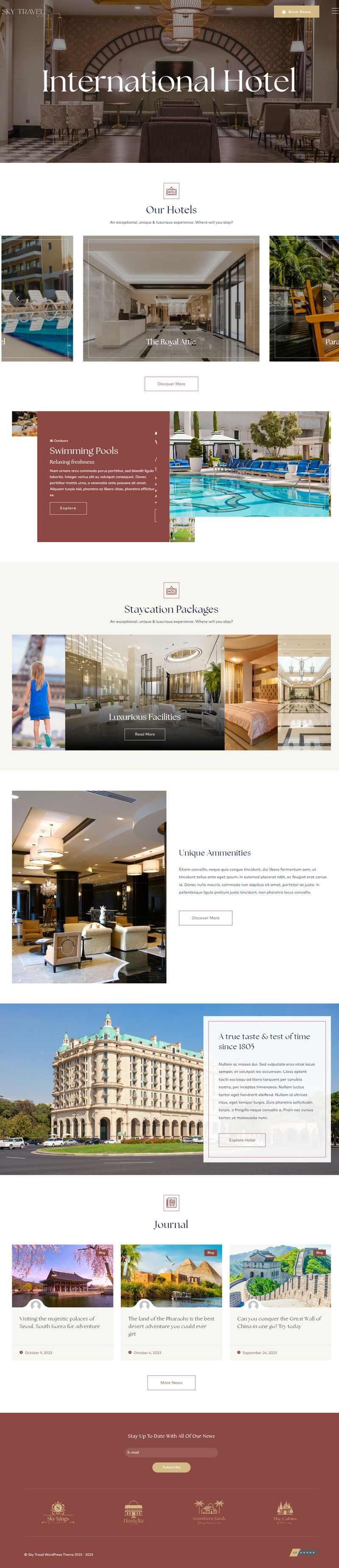 SkyTravel Tours & Travel Hotel Booking Wordpress Theme - Features Image 2