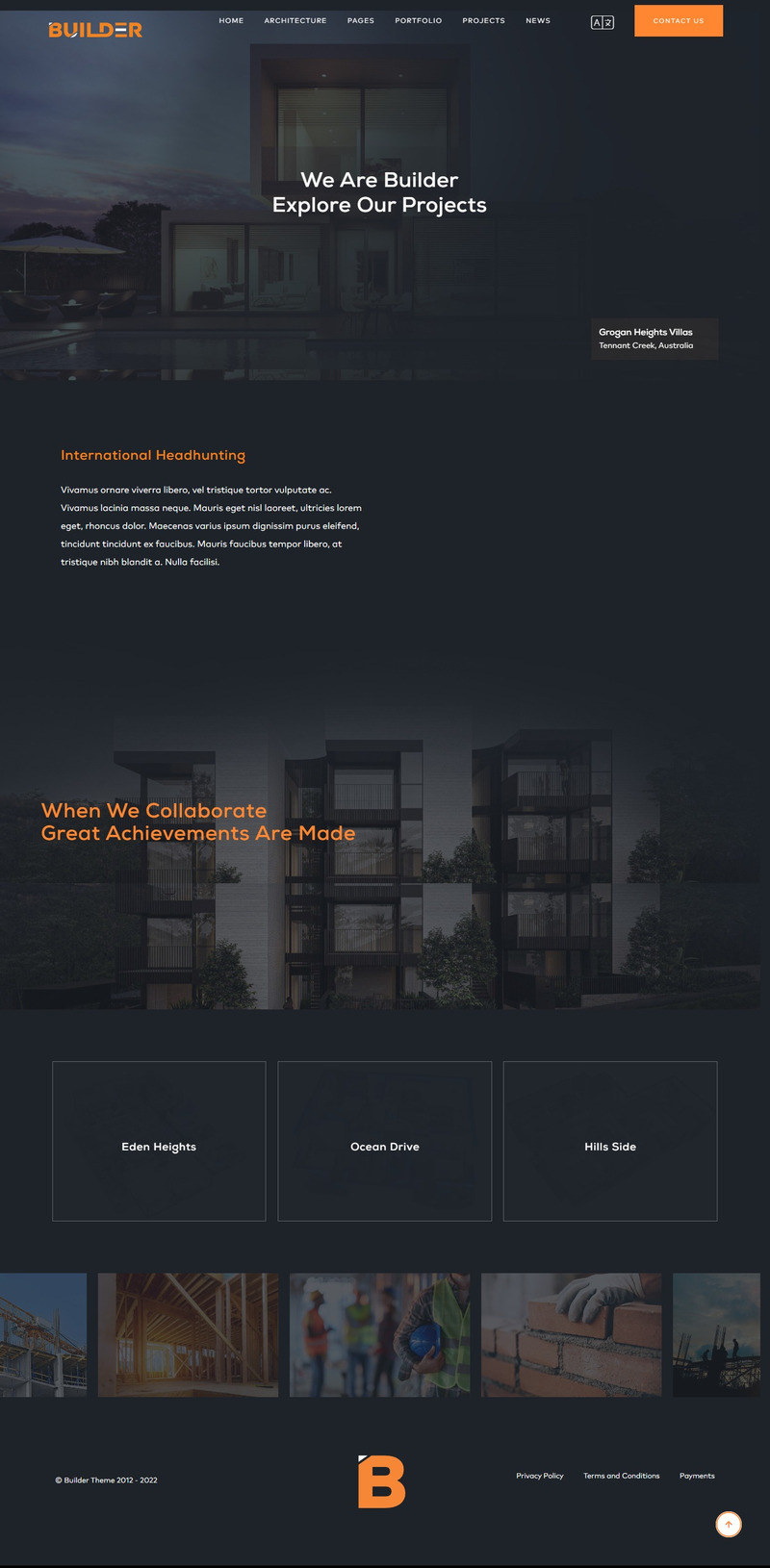 Builder Building and Construction WordPress theme - Features Image 2