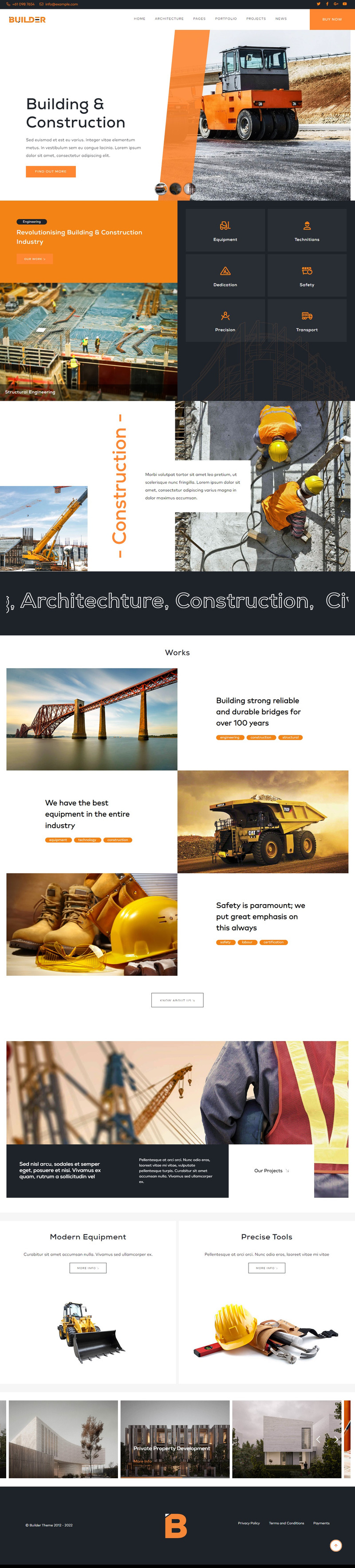 Builder Building and Construction WordPress theme - Features Image 3