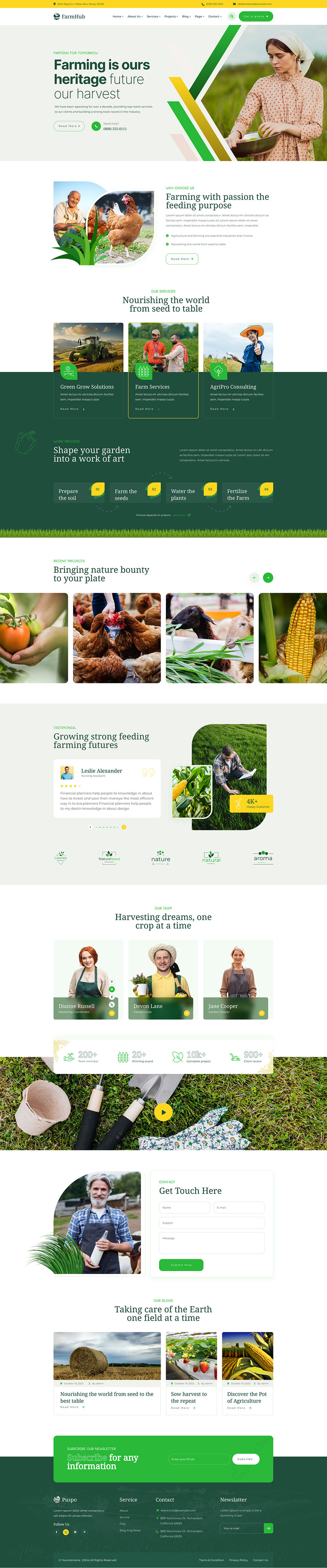 Farmhub - Agriculture and Organic WordPress Theme - Features Image 1