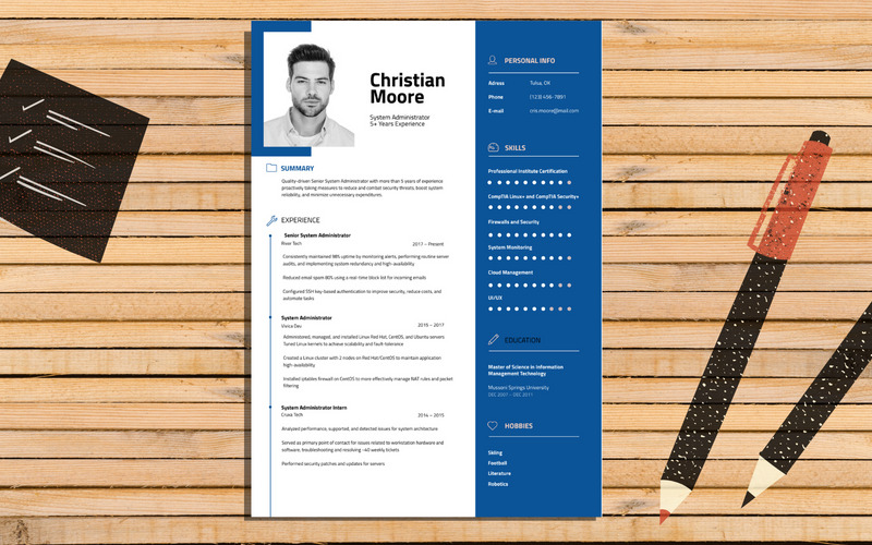 Christian Moore - Creative Resume Template - Features Image 1