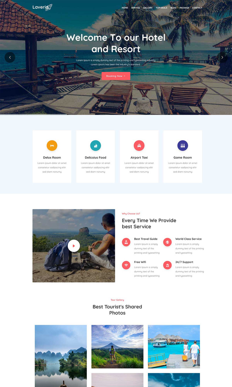 Laveria – Tour and Travel Agency WordPress Theme - Features Image 1