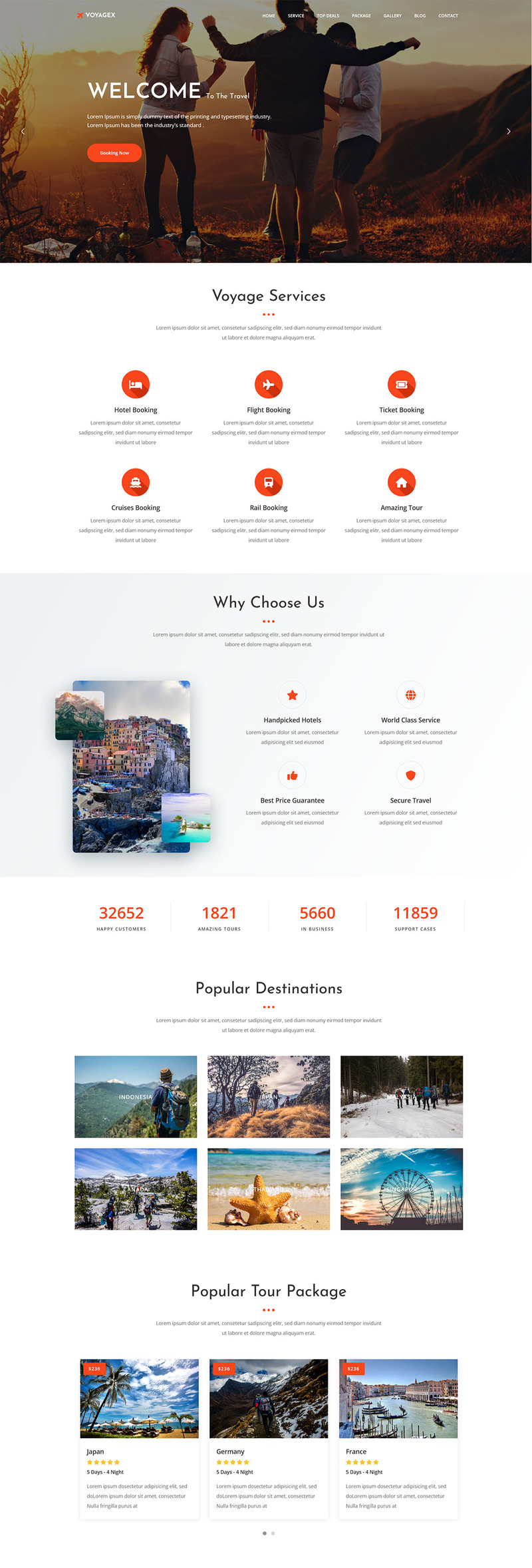 Voyagex – Tour and Travel Agency WordPress Theme - Features Image 1
