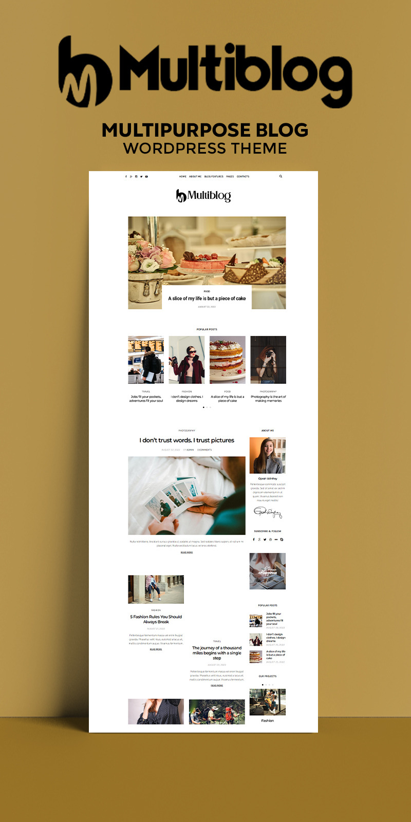 Multiblog – Multipurpose Blog WordPress Theme - Features Image 1