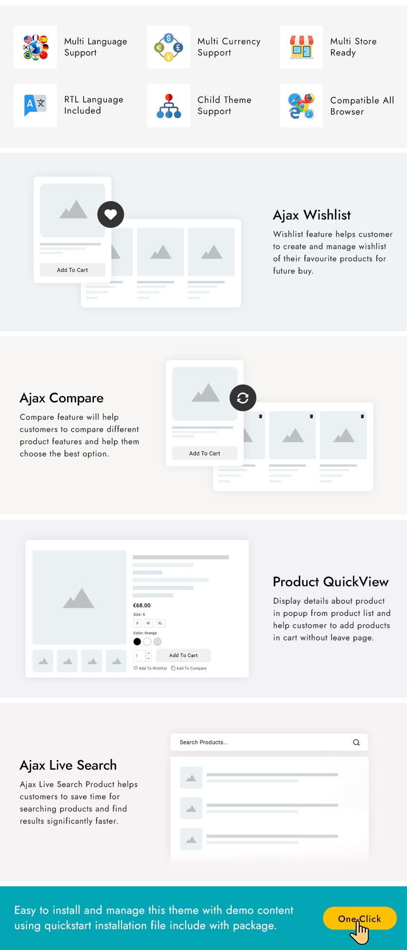 Sunium - Gifts, Flowers and Decor Prestashop Responsive Theme - Features Image 2