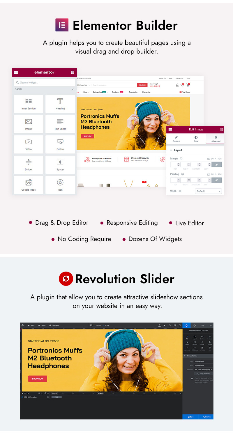 Shopstic - Thème responsive Premium Mega Store Elementor WooCommerce - Caractéristiques de l’image 2
