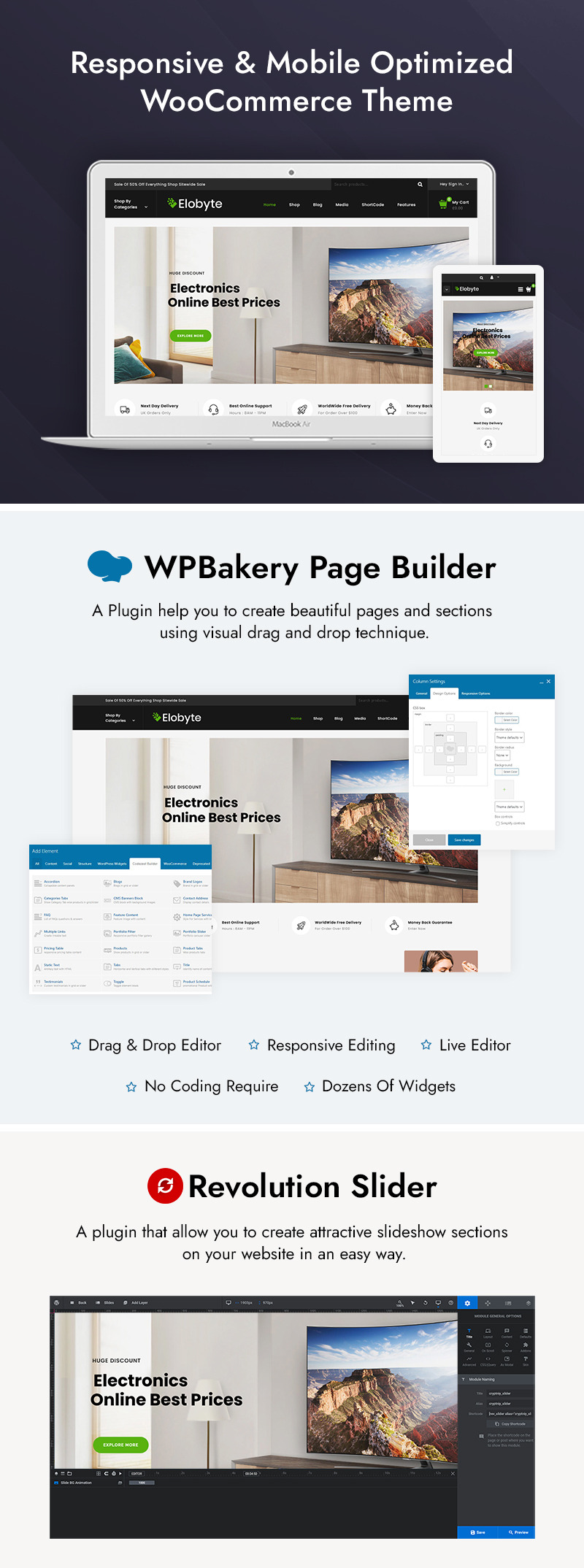Elobyte - Electronics Store WooCommerce Theme - Features Image 1