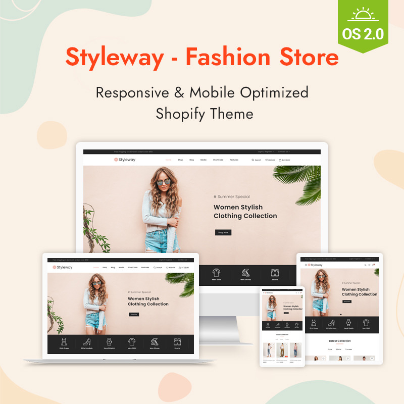 Styleway Online Fashion Store Shopify 2.0-tema - Features Image 1