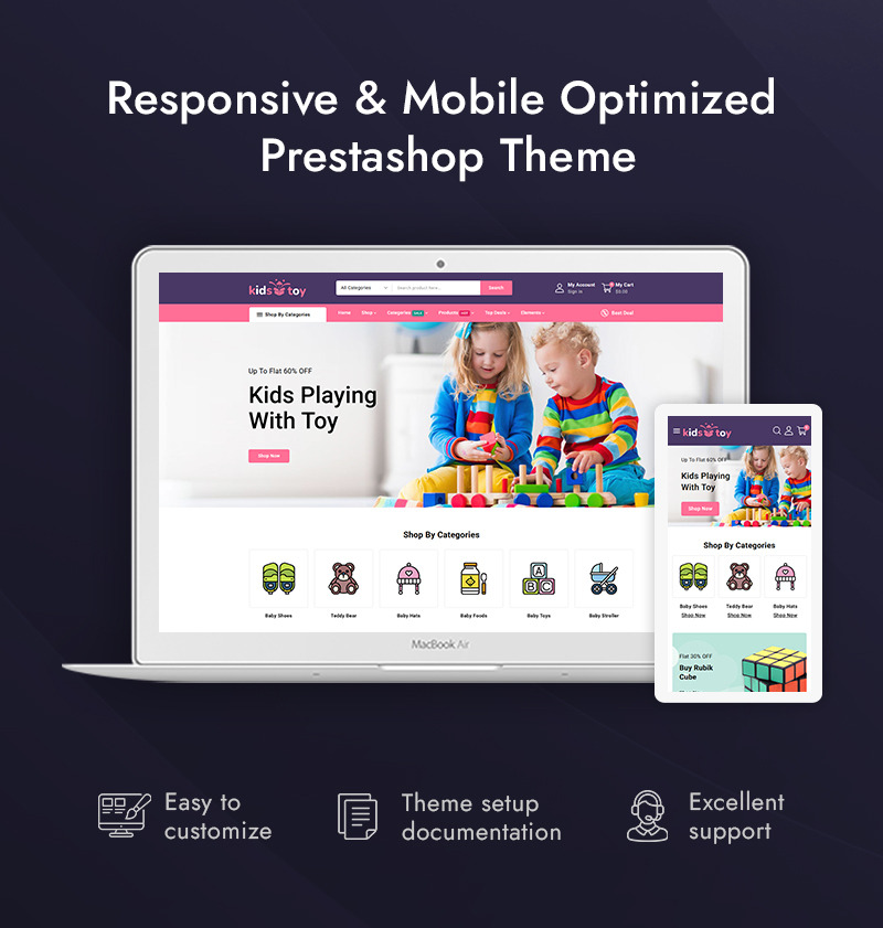 KidsToy - Kids Toy and Game Store Prestashop Responsive Theme - Features Image 1