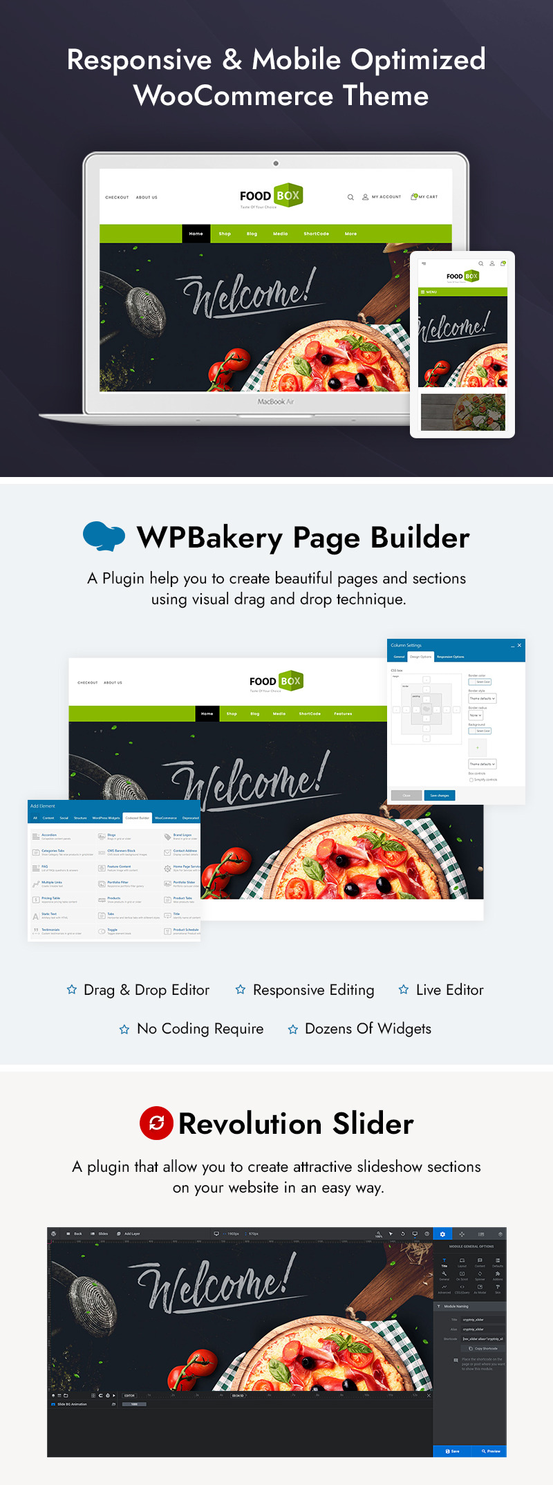 Food Box - Restaurant Store WooCommerce Theme - Features Image 1