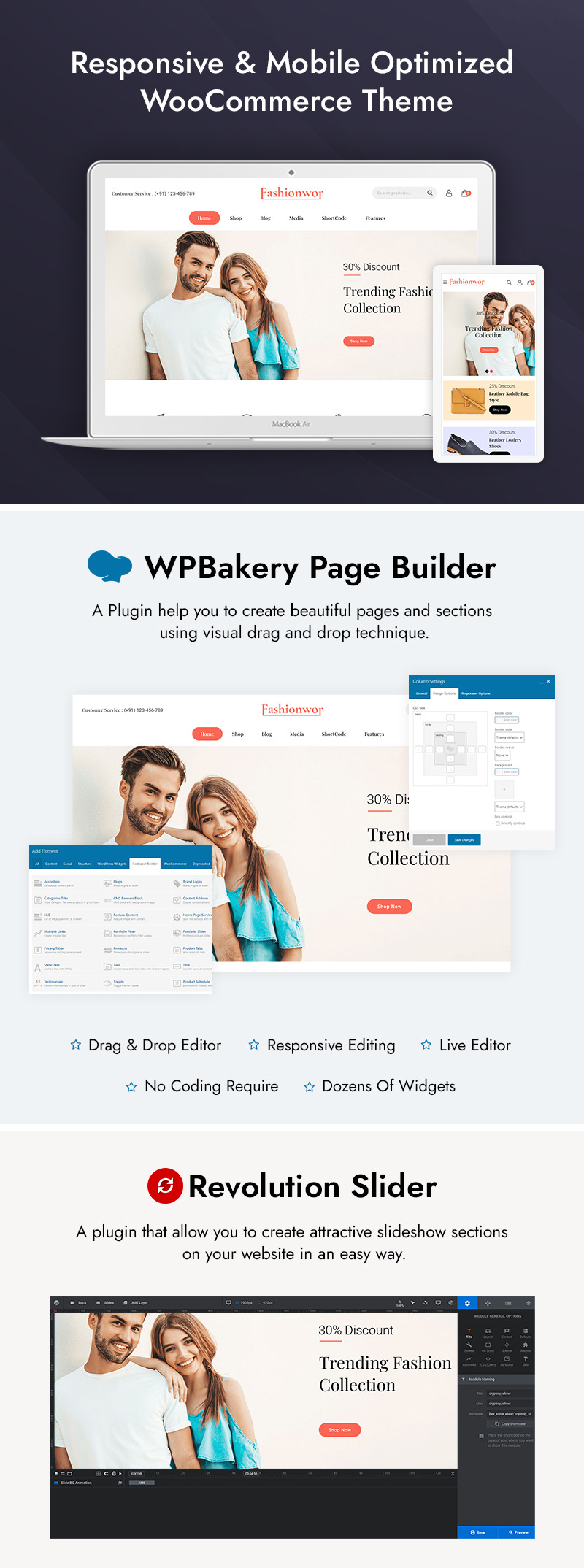 Fashionwor - Trending Fashion Store WooCommerce Theme - Features Image 1
