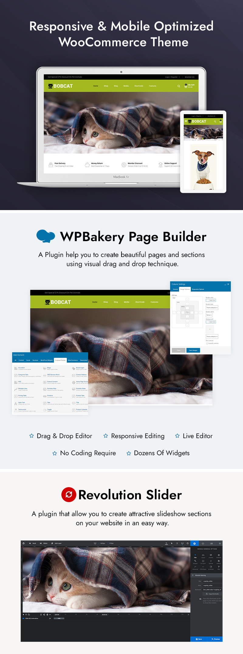 Bobcat Pets And Animals Shop Woocommerce Responsive Theme