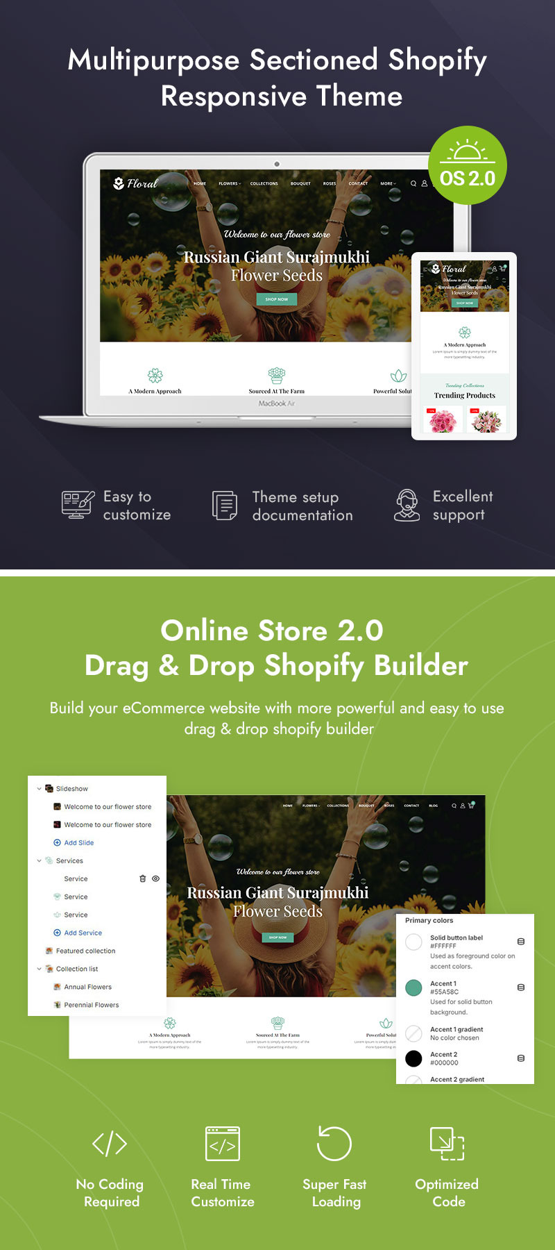 Цветочный - Цветочный бутик-магазин Shopify 2.0 Адаптивная тема - Features Image 1