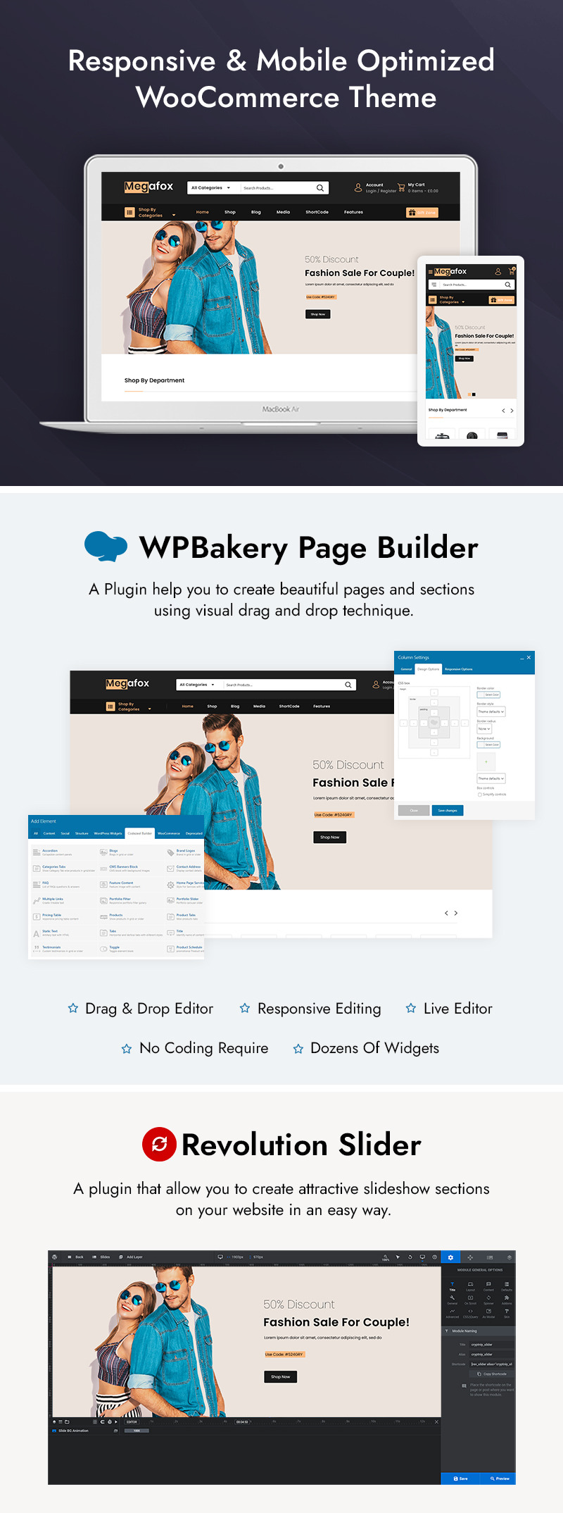 Megafox - Multipurpose Sore WooCommerce Theme - Features Image 1