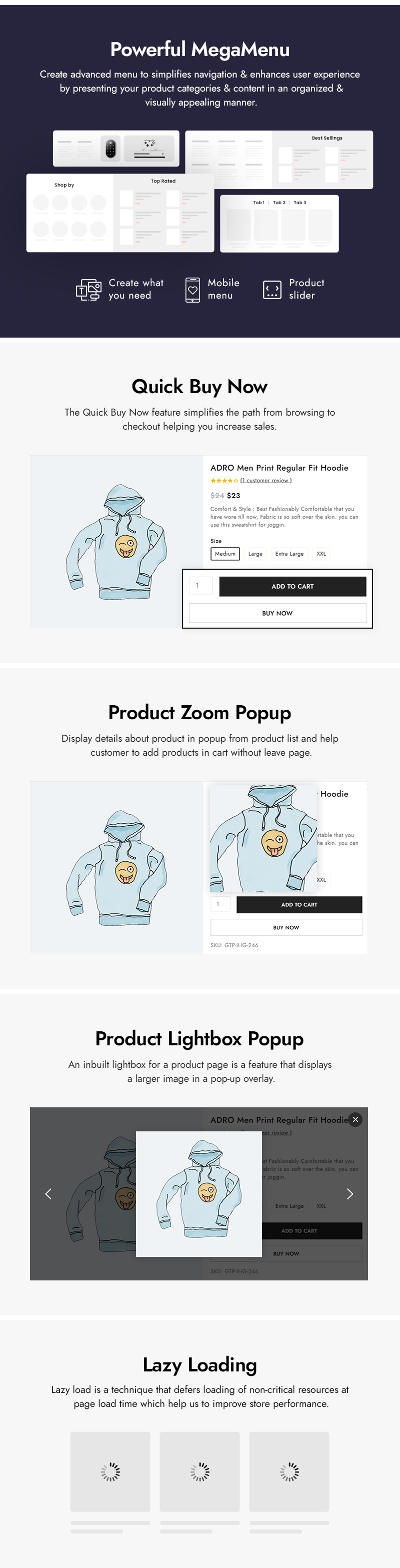 Furnituree – Möbel- und Einrichtungsgeschäft Prestashop Responsive Theme - Eigenschaften Bild 4
