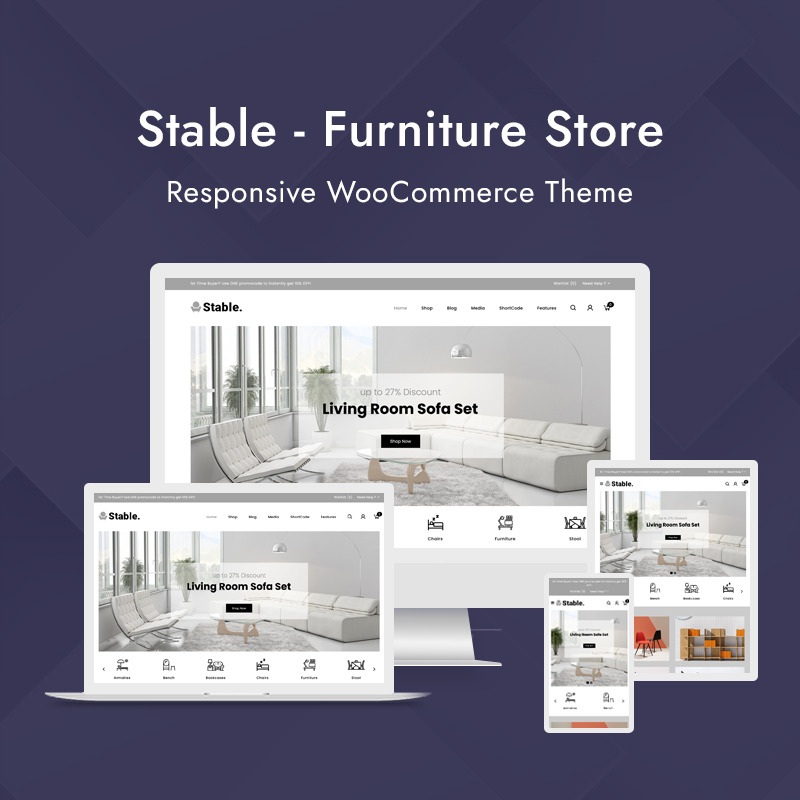 Stable - Thème WooCommerce de magasin de meubles modernes - Features Image 1