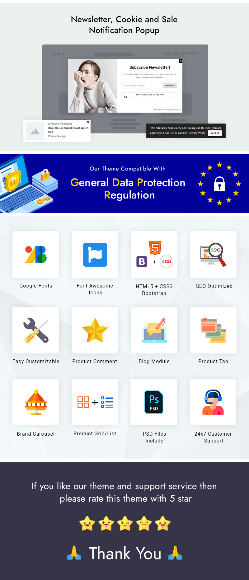 KidsCry - 儿童时装和玩具店 Prestashop 响应式主题 - Features Image 5