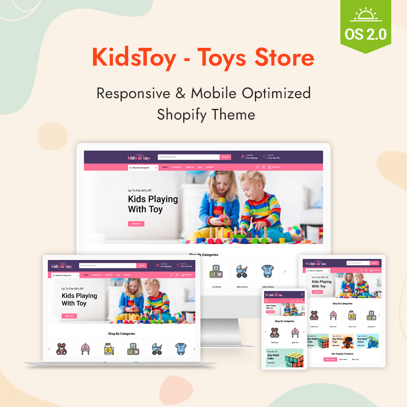 KidsToy - Магазин іграшок Shopify 2.0 Адаптивна тема - Features Image 1