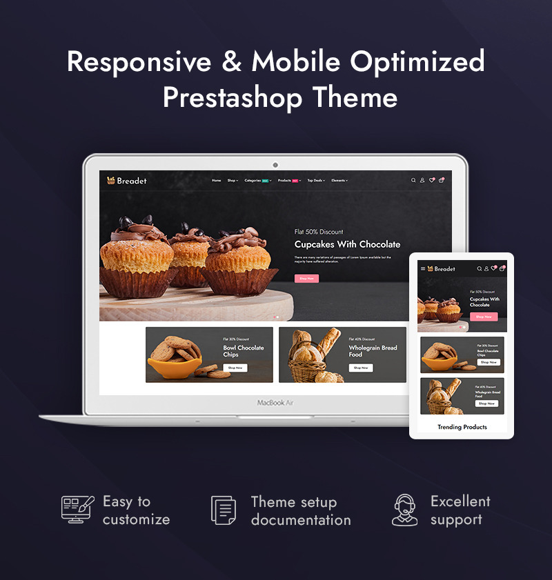Responzivní Prestashop šablona Breadet - Pekárna - Features Image 1