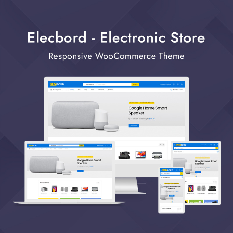 Electbord — адаптивная тема WooCommerce для мегамагазина электроники - Features Image 1