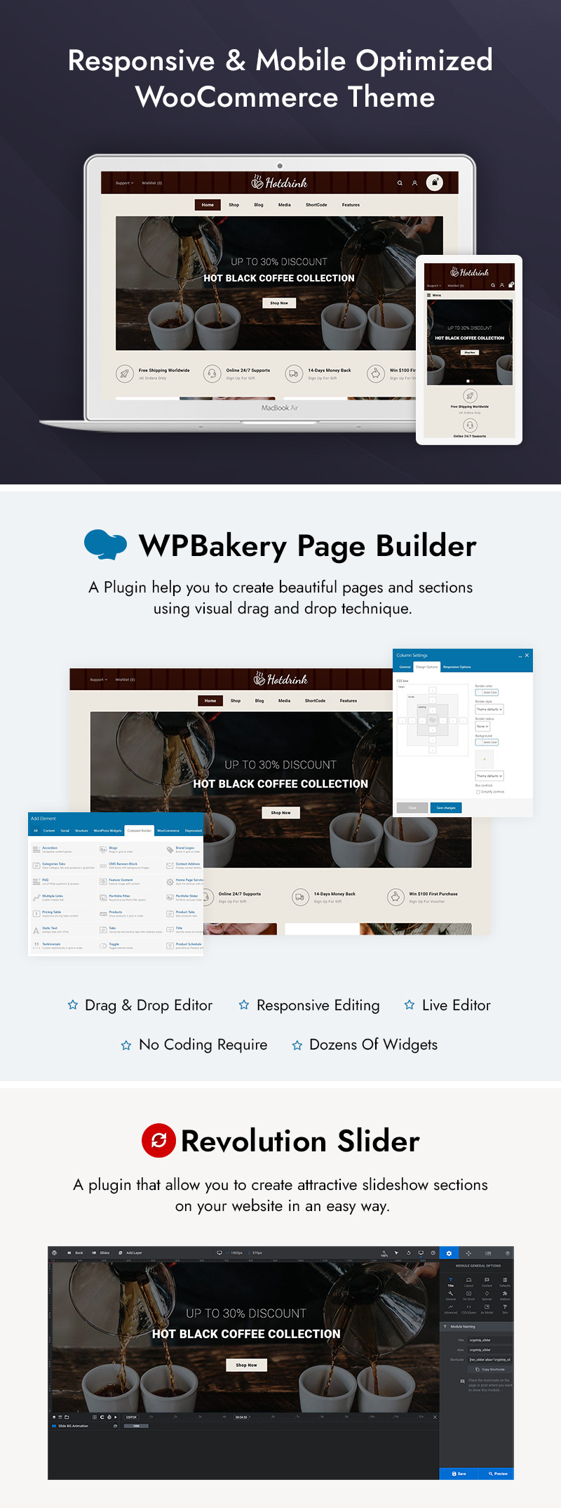 Hot Drink - Coffee Store WooCommerce Theme - Features Image 1