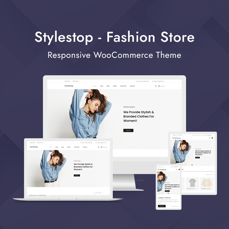 Stylestop - Tema WooCommerce de Minimal Fashion Store - Features Image 1
