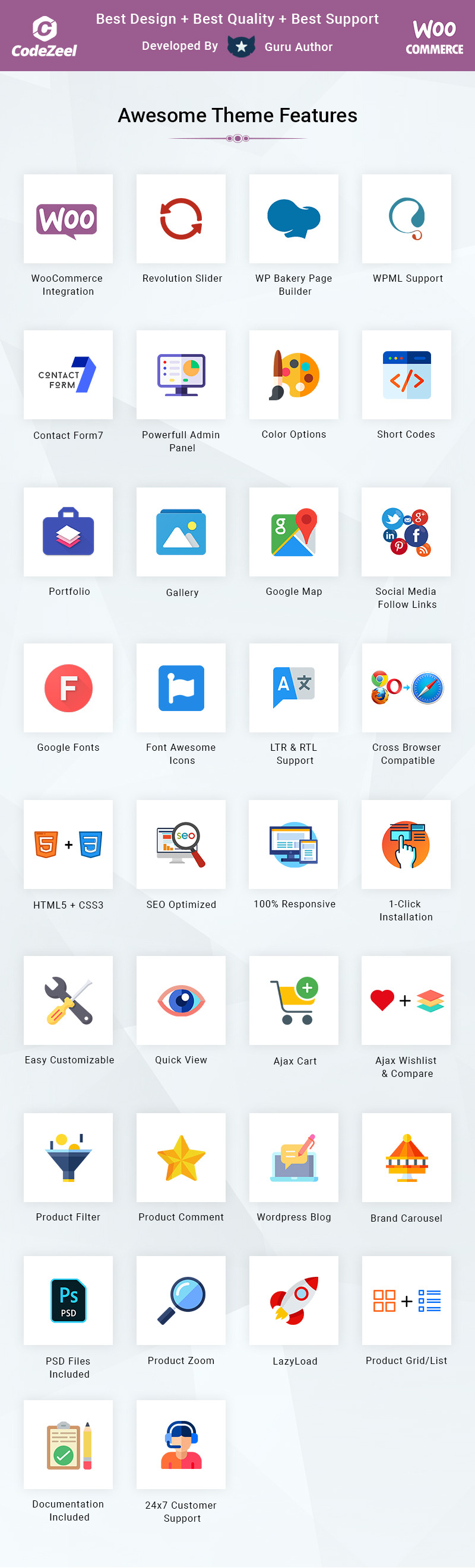 LaFash Multipurpose Store WooCommerce Theme - Features Image 1