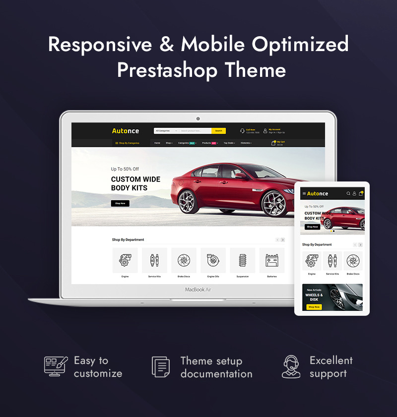 Autonce - Autowinkel Prestashop Responsive Theme - Features Image 1