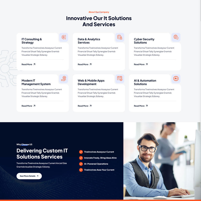 Bizcore – HTML-шаблон для корпоративних та агенційних компаній - Features Image 1